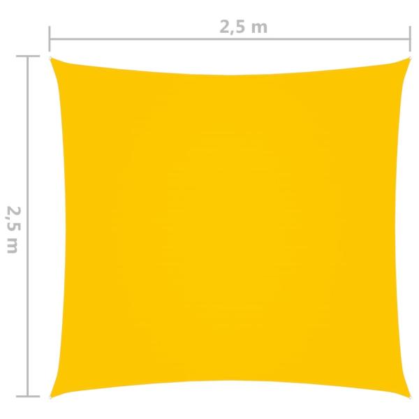Sonnensegel Oxford-Gewebe Quadratisch 2,5x2,5 m Gelb