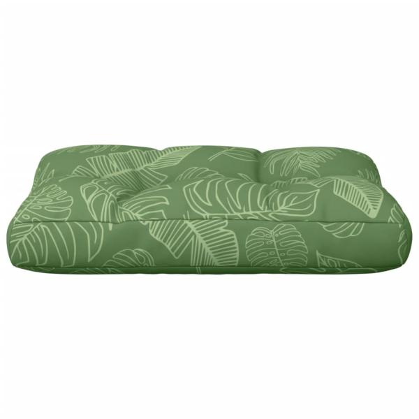 Palettenkissen Blattmuster 60x40x12 cm Stoff