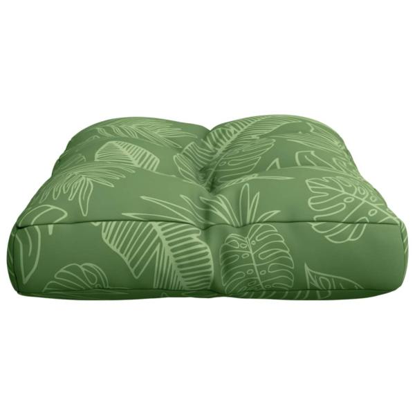 Palettenkissen Blattmuster 60x40x12 cm Stoff