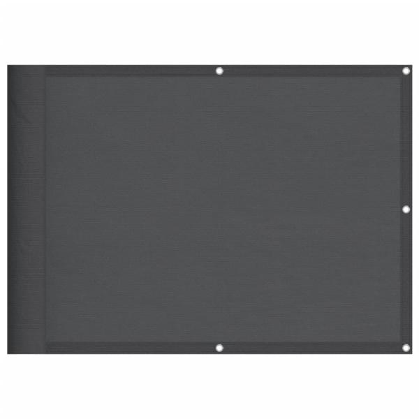 Balkon-Sichtschutz Anthrazit 75x700 cm 100 % Polyester-Oxford