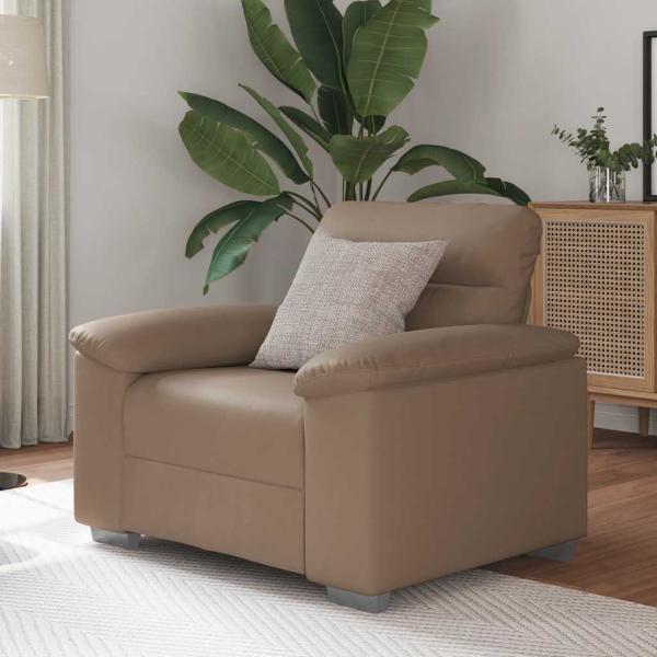 ARDEBO.de - Sessel Cappuccino-Braun 60 cm Kunstleder