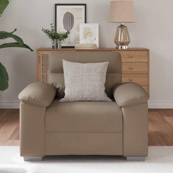 Sessel Cappuccino-Braun 60 cm Kunstleder