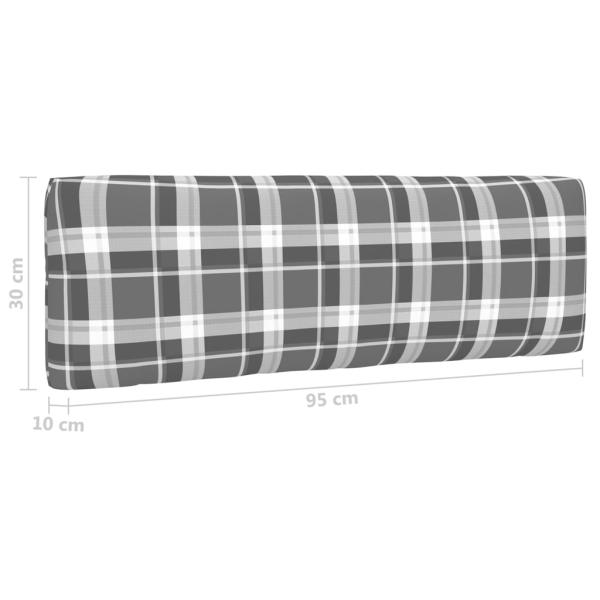 4-tlg. Paletten-Lounge-Set mit Kissen Imprägniertes Kiefernholz