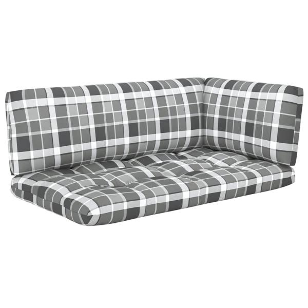 4-tlg. Paletten-Lounge-Set mit Kissen Imprägniertes Kiefernholz