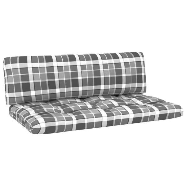 4-tlg. Paletten-Lounge-Set mit Kissen Imprägniertes Kiefernholz