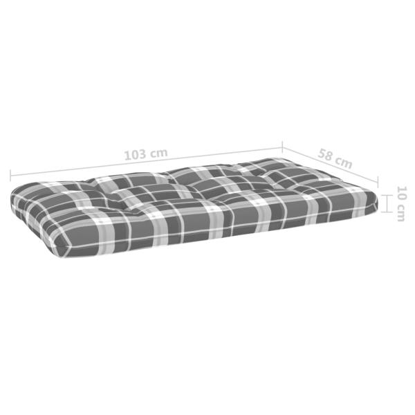 4-tlg. Paletten-Lounge-Set mit Kissen Imprägniertes Kiefernholz