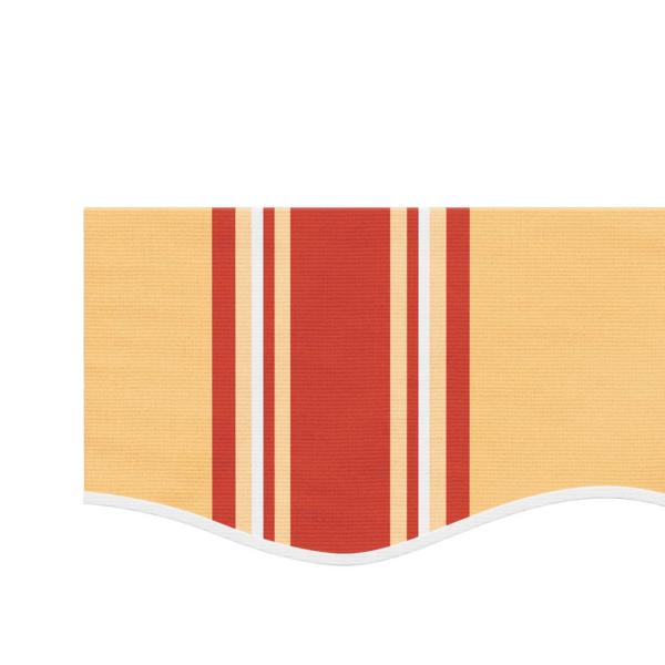 Markisenvolant Gelb und Orange Gestreift 4,5 m