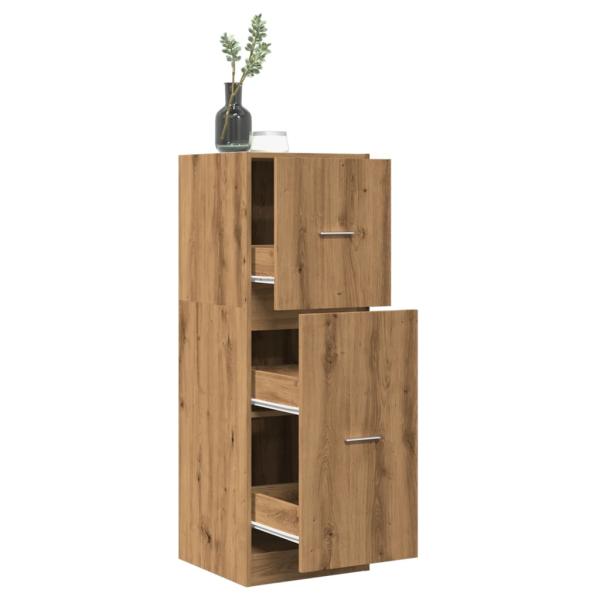 ARDEBO.de - Apothekerschrank Artisan-Eiche 40x41x118 cm Holzwerkstoff