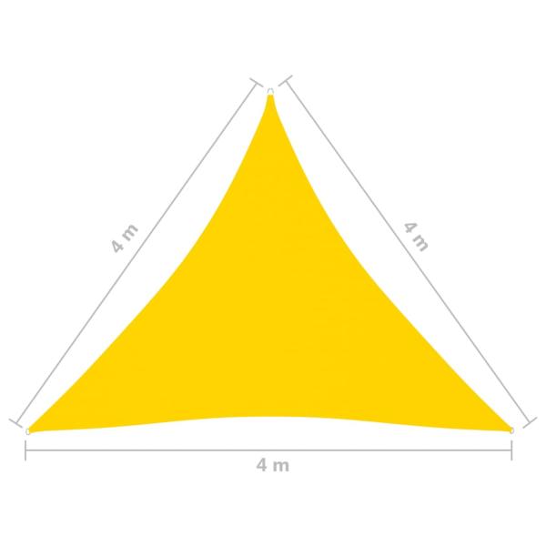 Sonnensegel Oxford-Gewebe Dreieckig 4x4x4 m Gelb