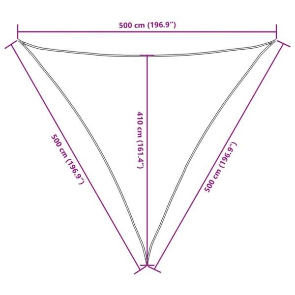 Sonnensegel Oxford-Gewebe Dreieckig 5x5x5 m Orange
