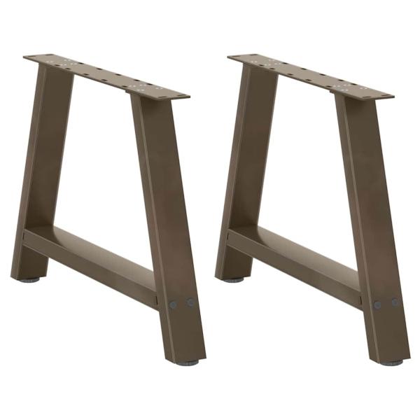 ARDEBO.de - Couchtischbeine A-Form 2 Stk. 70x(42-43) cm Stahl