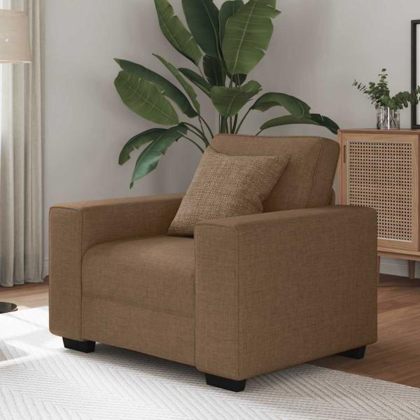 ARDEBO.de - Sessel Braun 60 cm Stoff