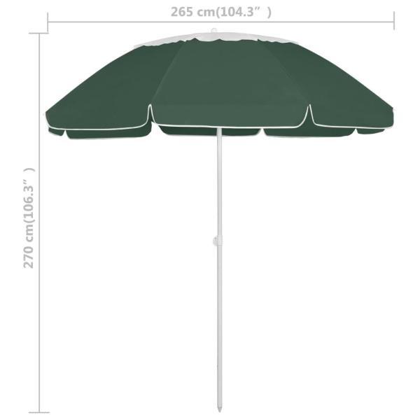 Strandschirm Grün 300 cm