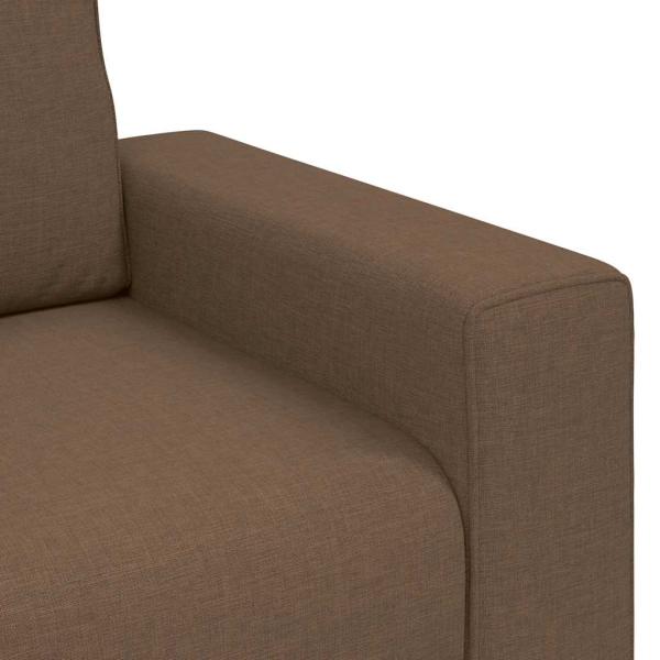 2-Sitzer-Sofa Braun 120 cm Stoff