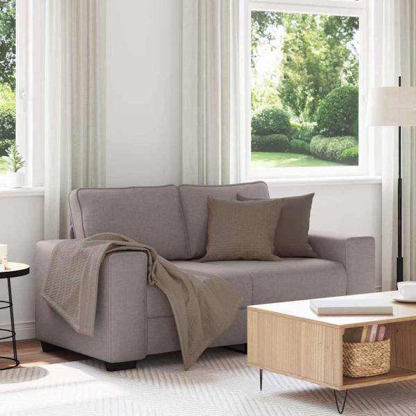 ARDEBO.de - 2-Sitzer-Sofa Taupe 120 cm Stoff