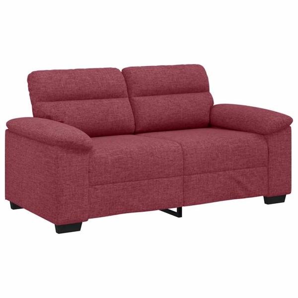 2-Sitzer-Sofa Weinrot 120 cm Stoff