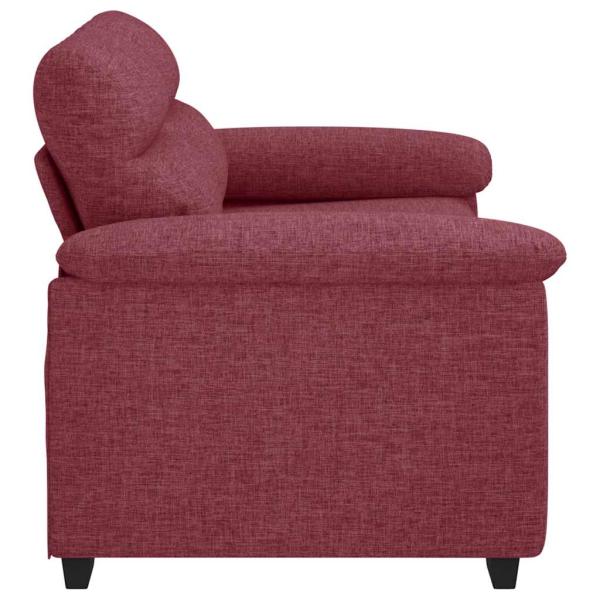 2-Sitzer-Sofa Weinrot 120 cm Stoff