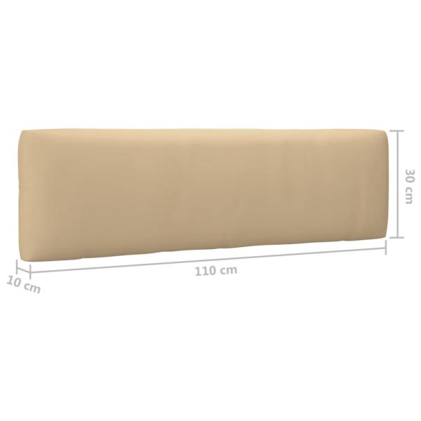 6-tlg. Paletten-Lounge-Set mit Kissen Imprägniertes Kiefernholz