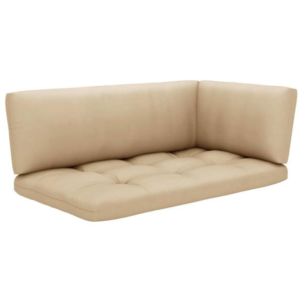 6-tlg. Paletten-Lounge-Set mit Kissen Imprägniertes Kiefernholz