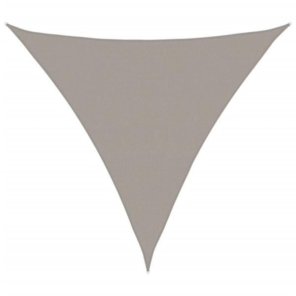 Sonnensegel 160 g/m² Dreieckig Hellgrau 5x5x5 m HDPE
