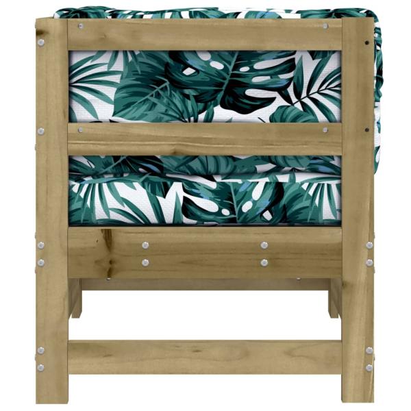 Ecksofa mit Kissen Kiefernholz Imprägniert