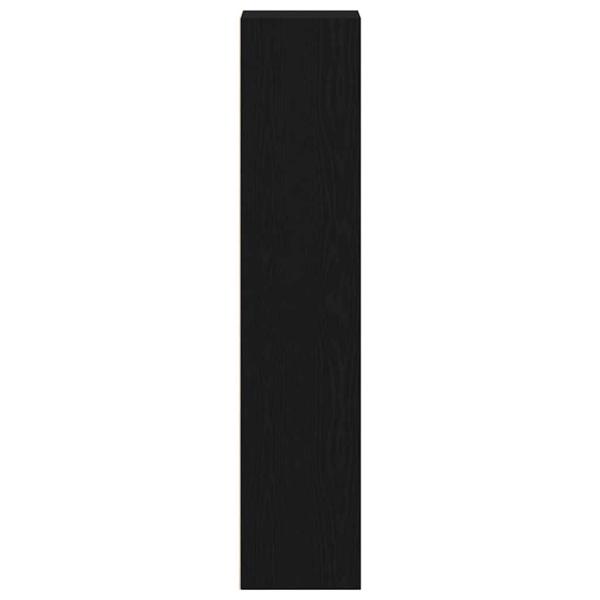 Bücherregal Schwarz Eichen-Optik 36x30x143 cm Holzwerkstoff