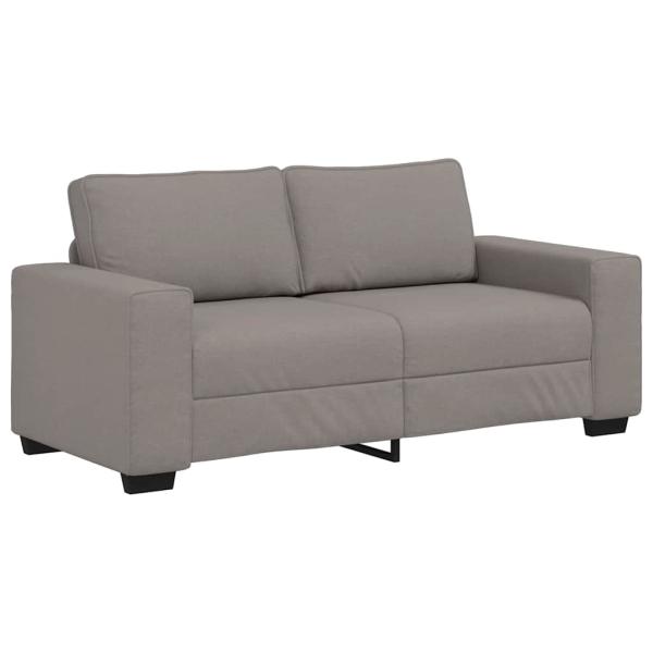 2-Sitzer-Sofa Taupe 140 cm Stoff