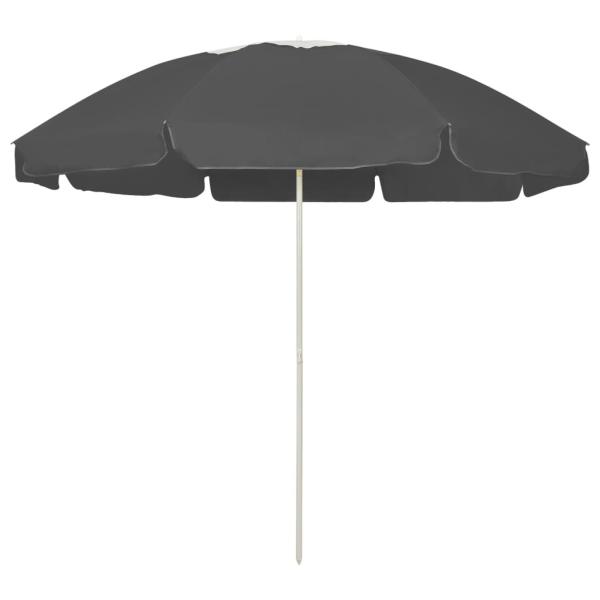 ARDEBO.de - Strandschirm Anthrazit 240 cm