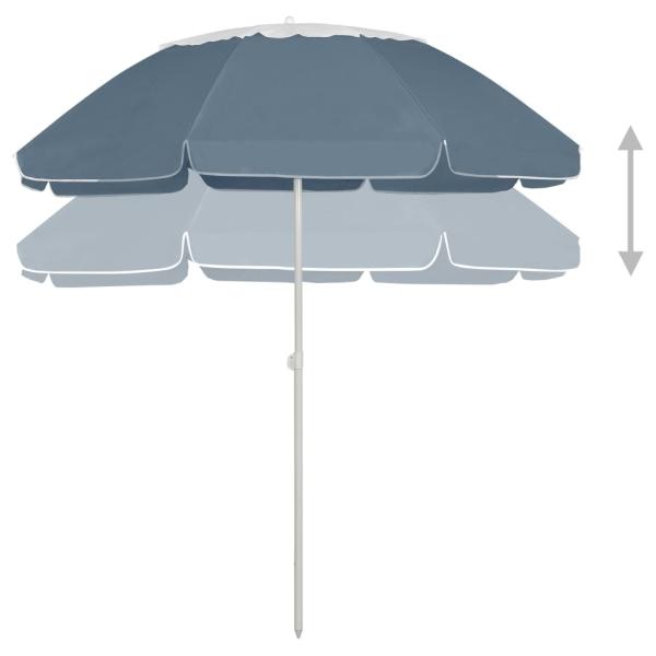 Strandschirm Blau 300 cm