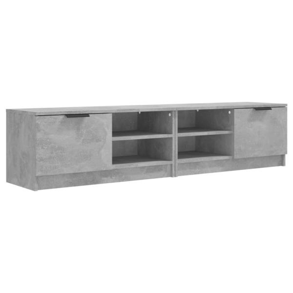 TV-Schränke 2 Stk. Betongrau 80x35x36,5 cm Holzwerkstoff