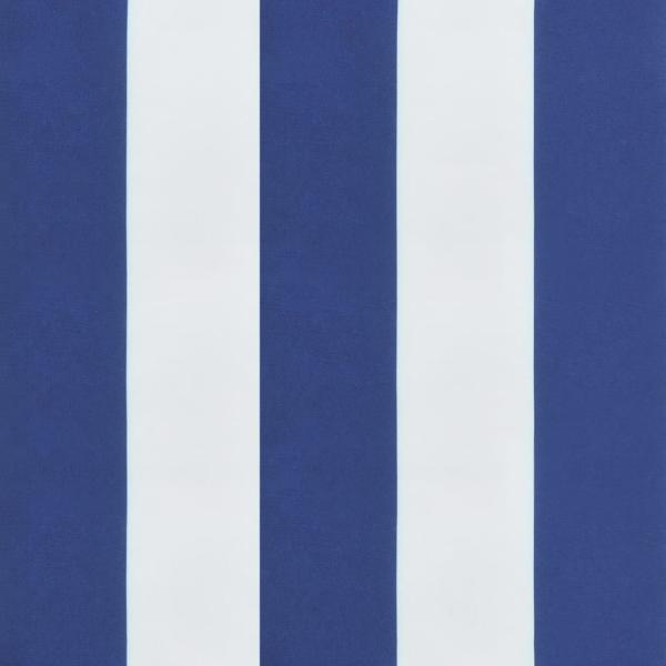 Stuhlkissen 4 Stk. Blau & Weiß Gestreift 40x40x7 cm Stoff