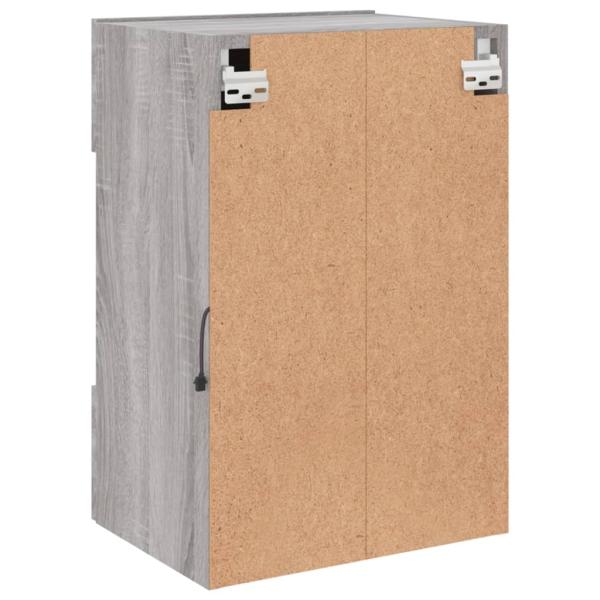 TV-Wandschränke mit LED-Leuchten 2 Stk. Grau Sonoma