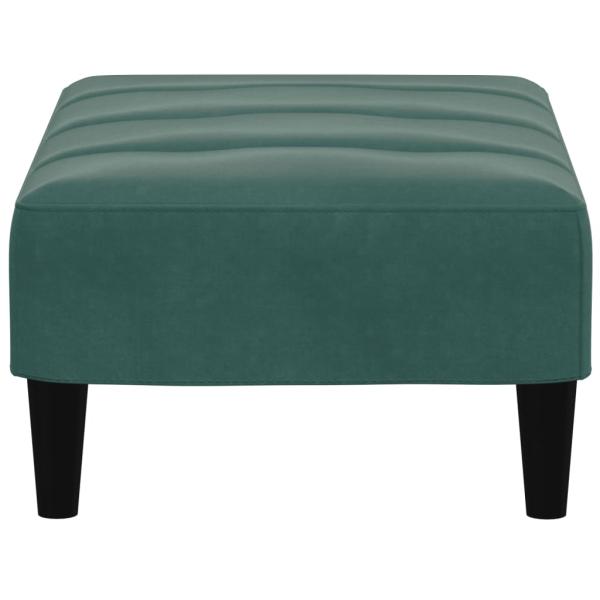 Fußhocker Dunkelgrün 77x55x31 cm Samt