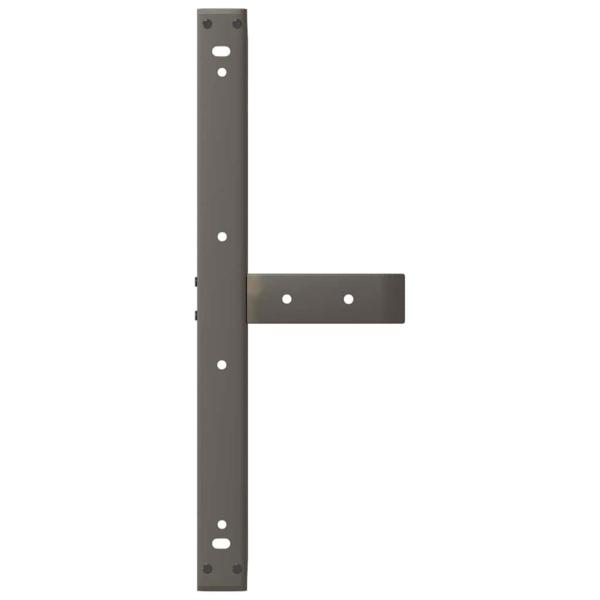 ARDEBO.de - Couchtischbeine T-Form 2 Stk. Naturstahl 60x25x(30-31) cm Stahl