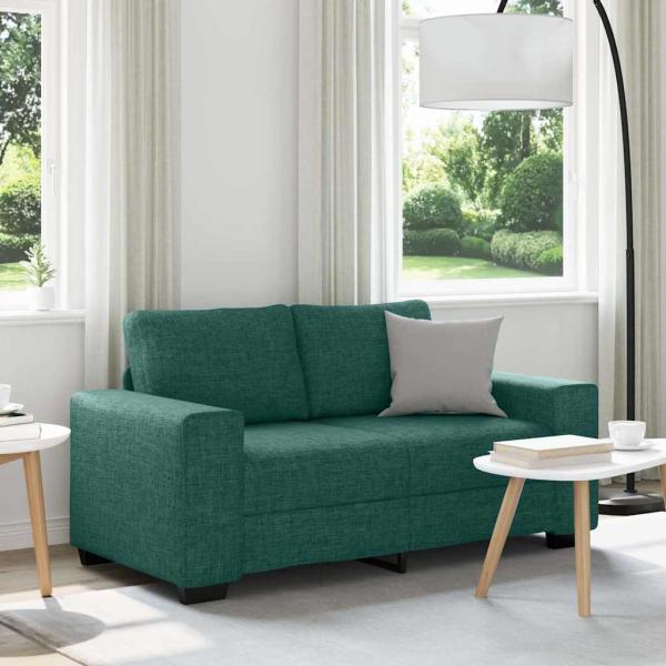 ARDEBO.de - 2-Sitzer-Sofa Dunkelgrün 120 cm Stoff