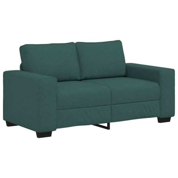 2-Sitzer-Sofa Dunkelgrün 120 cm Stoff