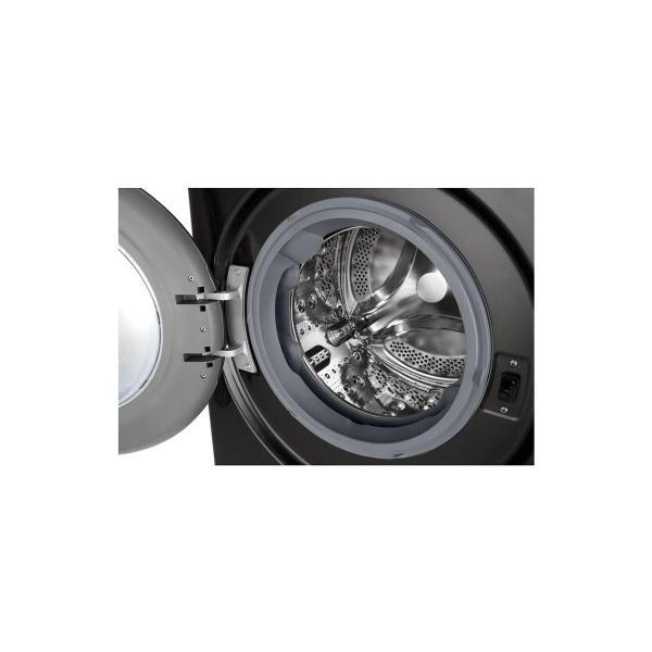 LG W4WR7096YB 6kg/ 9kg Stand Waschtrockner, 60 cm breit, 1400 U/ Min, WiFi, Kindersicherung, AI DD, Steam, Nachlegefunktion, platinum black