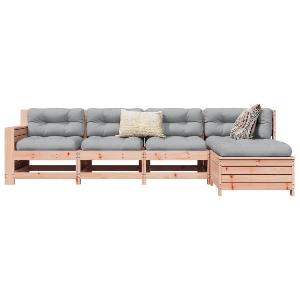 ARDEBO.de - 5-tlg. Garten-Sofagarnitur Massivholz Douglasie
