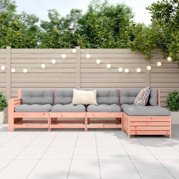 5-tlg. Garten-Sofagarnitur Massivholz Douglasie