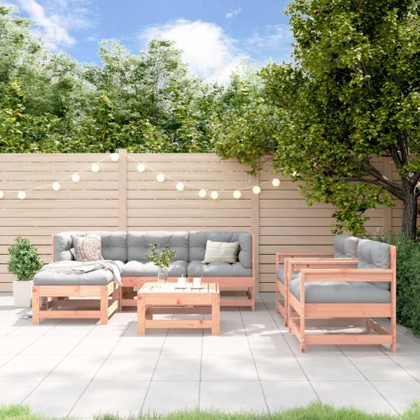 ARDEBO.de - 7-tlg. Garten-Lounge-Set Massivholz Douglasie