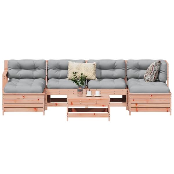 ARDEBO.de - 7-tlg. Garten-Sofagarnitur Massivholz Douglasie
