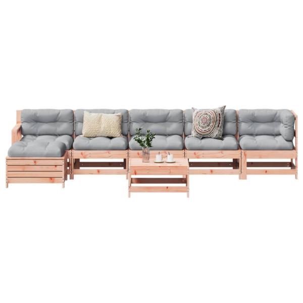 ARDEBO.de - 7-tlg. Garten-Lounge-Set Massivholz Douglasie