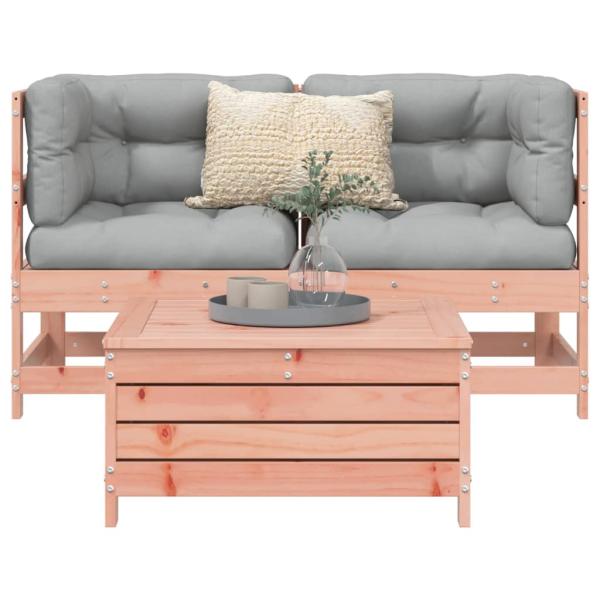 ARDEBO.de - 3-tlg. Garten-Sofagarnitur Massivholz Douglasie