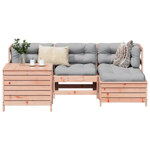 ARDEBO.de - 5-tlg. Garten-Sofagarnitur Massivholz Douglasie