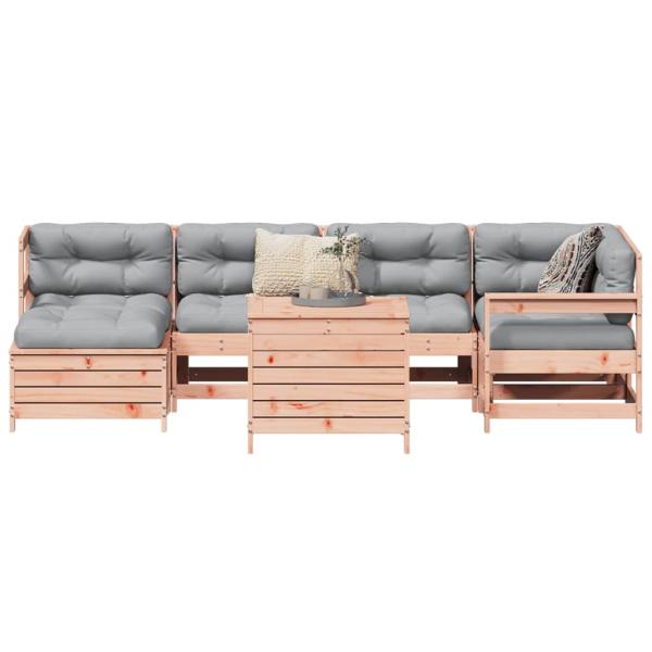 ARDEBO.de - 7-tlg. Garten-Sofagarnitur Massivholz Douglasie