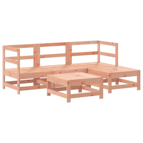 5-tlg. Garten-Lounge-Set Massivholz Douglasie