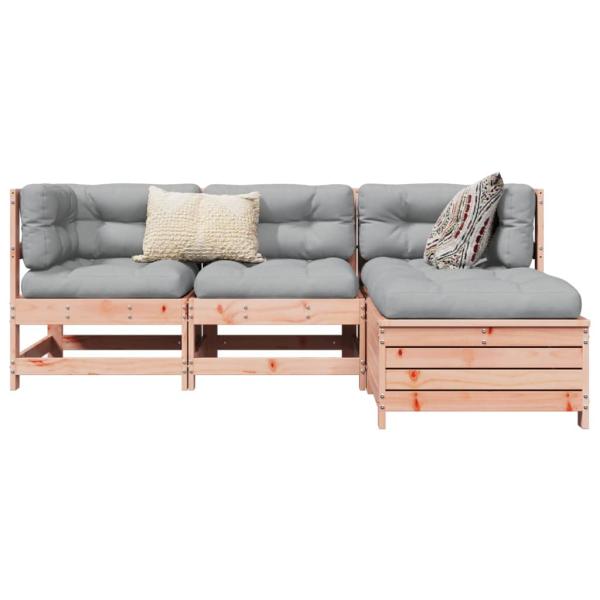 ARDEBO.de - 4-tlg. Garten-Sofagarnitur Massivholz Douglasie