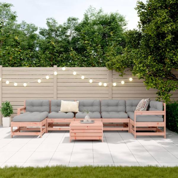 8-tlg. Garten-Sofagarnitur Massivholz Douglasie
