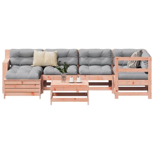 ARDEBO.de - 7-tlg. Garten-Sofagarnitur Massivholz Douglasie