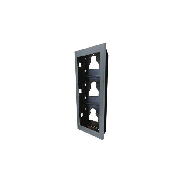 ARDEBO.de Comelit UT9163 Montagerahmen, Ultra, Unterputz, 3 Module, 125,5x317,5x35 mm, silber